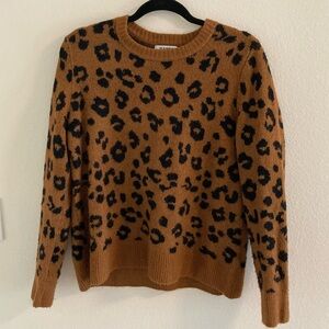 Leopard print sweater